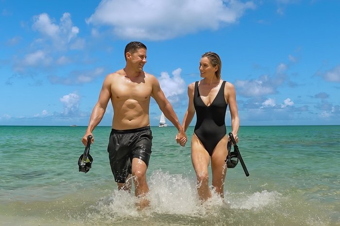 Snorkeling in clear Caribbean water at Galley Bay Resort & Spa Antigua