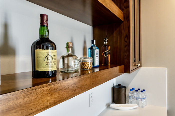 A discreet workspace inside a Signature Villa at Hammock Cove Antigua