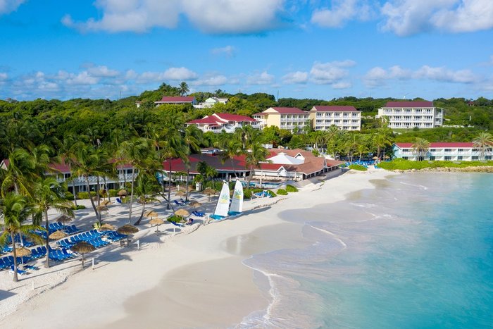 Aerial of Pineapple Beach Club Antigua