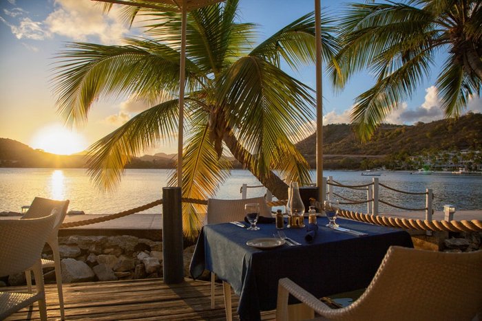 A sunset beach buffet dinner at St. James's Club & Villas Antigua