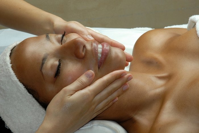 A relaxing face massage at Tranquility Body and Soul Spa, The Club Barbados
