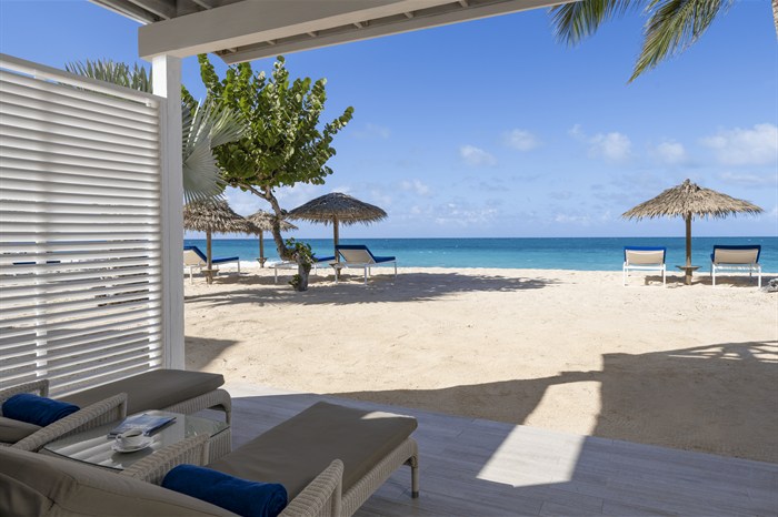 Two Dedicated Beach Loungers at Galley Bay Resort & Spa Antigua
