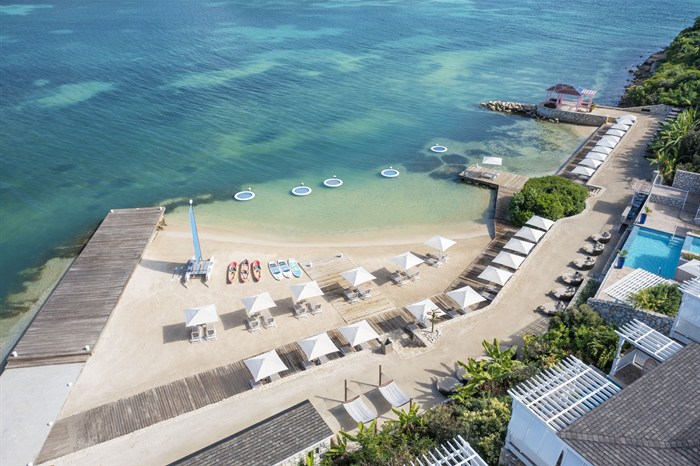 Two-Tier Beach and Boardwalk at Hammock Cove Antigua
