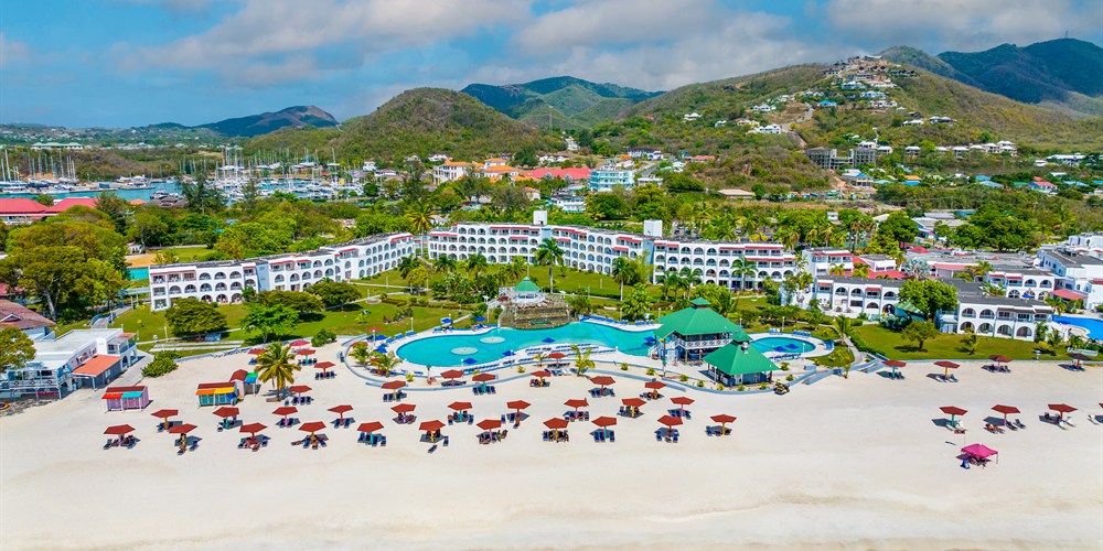 Mile-long beach at Jolly Beach Antigua
