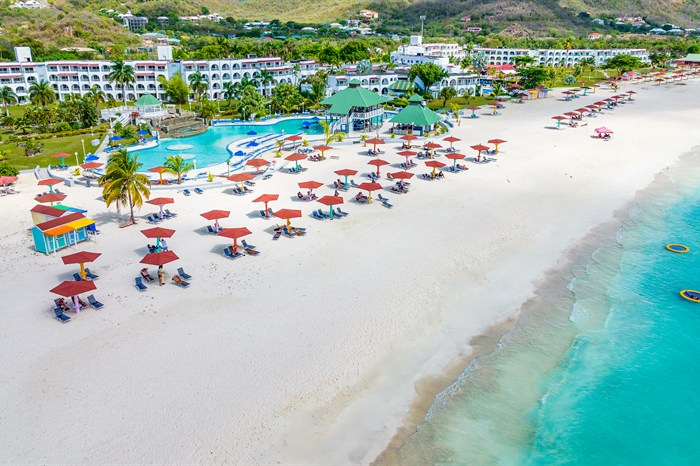 Mile-Long White-Sand Beach at Jolly Beach Antigua