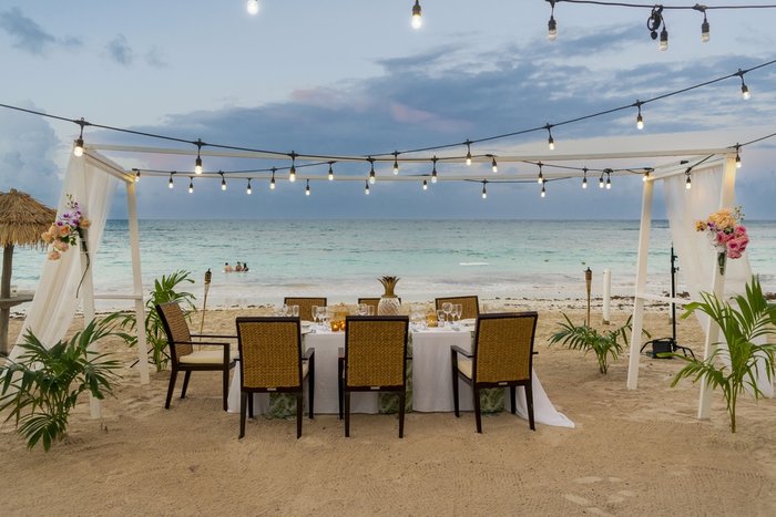 A beachfront gazebo for vow renewals at Pineapple Beach Club Antigua