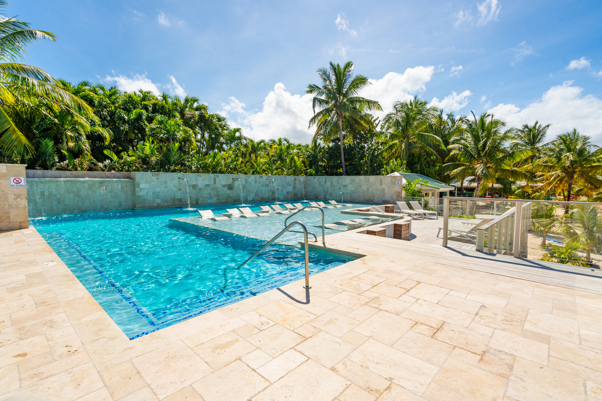 A scenic Caribbean pool moment at The Verandah Antigua