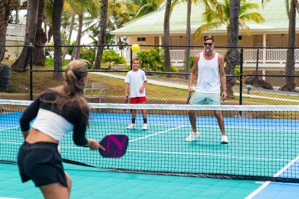 Pickleball courts at St. James's Club Antigua