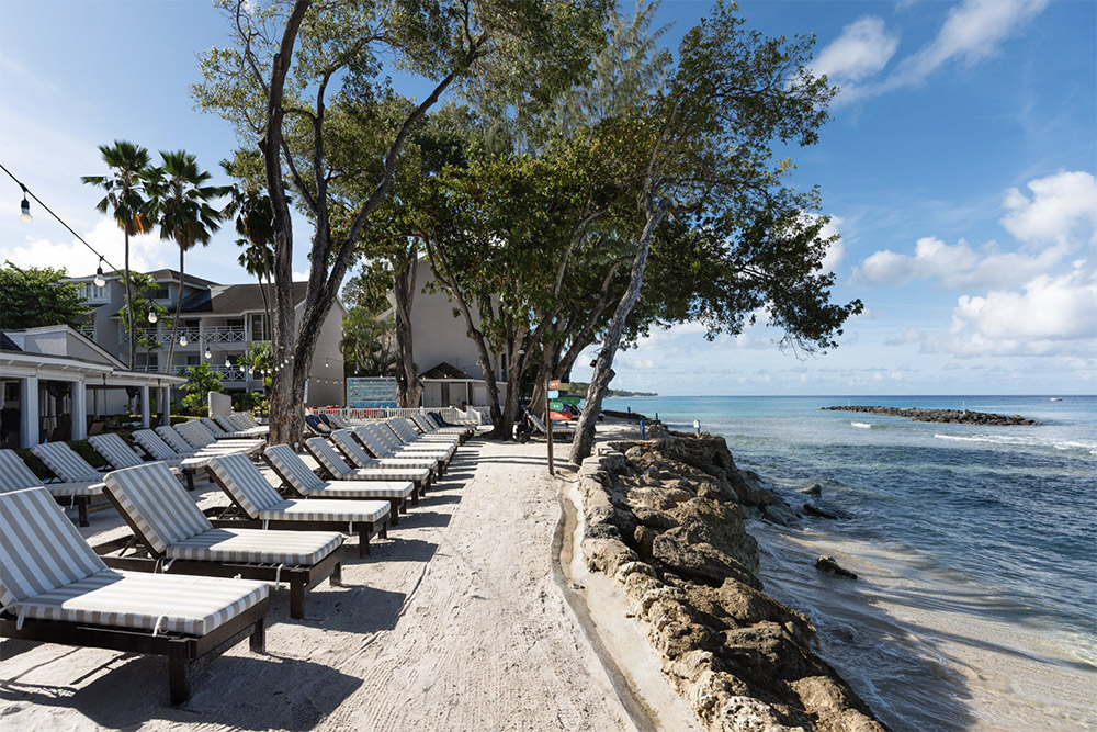Sunset drinks on the beach at The Club Barbados