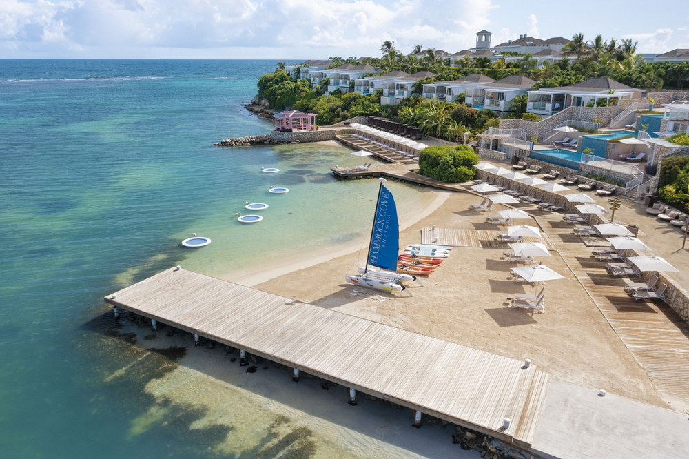 Aerial of Hammock Cove Antigua